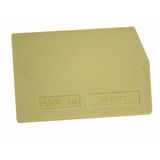 End section for diode holder and fuse terminal SFR 4, beige