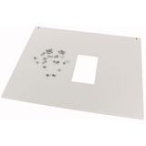 Front cover, +mounting kit, for NZM3, vertical, 3p, HxW=600x425mm, grey