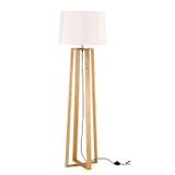 Natural Wood Sand White Shade Black Fabric Wire LED E27 1x12 Watt 230 Volt IP20 Bulb Excluded Cable Length: 180 cm L: 38 H 1: 34 H 2: 167 cm