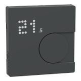 Connected room temperature controller module, anthracite, system design, works with Wiser, Zigbee, Wiser Home