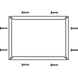 Allen-Bradley 440F-K2036 Trim Kit - Cable Channel Trim, 1000mm (3.28 ft.) x 1800mm ( 5.91 ft.)