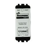 Eaton Bussmann series TCF fuse, Finger safe, 690 Vac, 20A, 50kA, Non-Indicating, Time delay, inrush current withstand, Class CF, CUBEFuse, Glass filled PES