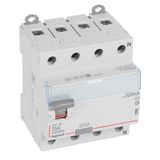 RCD DX³-ID - 4P - 400 V~ neutral right hand side - 25 A - 500 mA - A type