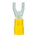 Fork crimp cable shoe, insulated, yellow, 4-6mmý, M5