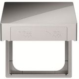 2518-WD-803 Cover Frame Busch-axcent®, solo® grey metallic