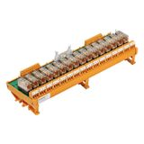 Relay module, 16-channel, shared -, 24 V DC, LED yellow, Free-wheeling