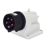 90° ANGLED SURFACE MOUNTING INLET - IP44 - 3P+E 32A 480-500V 50/60HZ - BLACK - 7H - SCREW WIRING