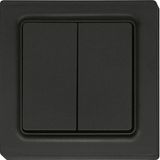 Wireless 4-way pushbutton in E-Design55, anthracite mat