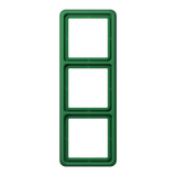 3-gang frame, Green CD583GN