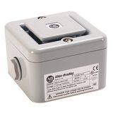 Allen-Bradley, 855H-BD30AD, 855H Industrial Horn, 10-30V DC, 100 dB / 10 tone gray, Standard Base - Back feed or conduit feed