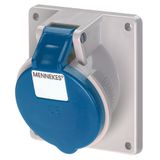 Mennekes Panel mounted recept., 32A4p9h230V, IP44 1739