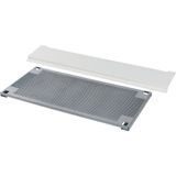IT mounting plate, 33 space unit universal mounting plate for flush-mounted enclosures