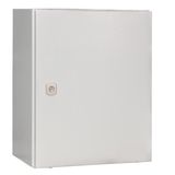 Wall-mounted enclosure 1 door IP65 H=500 W=400 D=260 mm