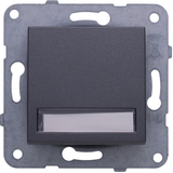 Karre Plus-Arkedia Dark Grey Illuminated Labeled Buzzer Switch