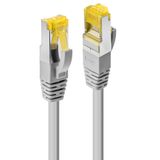 1m RJ45 S/FTP LSZH Network Cable, Grey Cat.6A Plug, Cat.7 raw cable