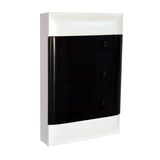 3X18M SURFACE CABINET SMOKED DOOR EARTH+XNEUTRAL TERMINAL BLOCK
