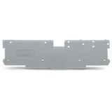 End and intermediate plate 1.1 mm thick gray