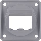 Integro Insert- Supporting Plate for 2 BTR-/E-DAT Modules, Grey Glossy