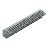 1-conductor female connector, angled CAGE CLAMP® 2.5 mm² gray