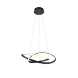 Course LED pendant matt black