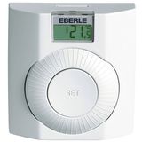 Room controller, 5-30C, battery operated, 1 changeover contact 2(1)A, 12...240 V AC/DC, potential-free