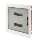 DISTRIBUTION BOARD WITH SMOKED TRANSPARENT DOOR (18X2) 36 MODULES IP40