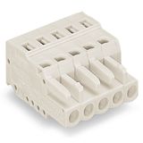 1-conductor female connector CAGE CLAMP® 2.5 mm² light gray