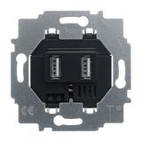 6472 U-500-101 USB power adapter insert, flush-mounted