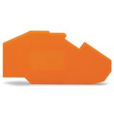 End and intermediate plate 1.5 mm thick orange