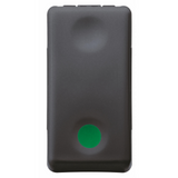 PUSH-BUTTON 1P 250V ac - NO 10A - AUXILIARES CONTACT NC - START - SYMBOL GREEN - 1 MODULE - SYSTEM BLACK