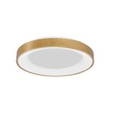 Triac Dimmable Brushed Gold Aluminium   & Acrylic  LED 50 Watt 230 Volt  2864Lm 3000K IP20  D: 60 H: 9 cm