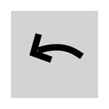 Insert label, transparent, arrow symbol