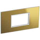 Arteor™ - British standard plate square version 3 modules - Reflective Metal - Gold