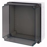 Insulated enclosure, +knockouts, HxWxD=375x375x275mm