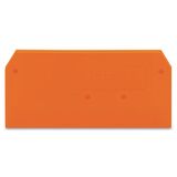 End and intermediate plate 2 mm thick orange