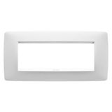 ONE PLATE - IN PAINTED TECHNOPOLYMER - 6 MODULE - SATIN WHITE - CHORUSMART