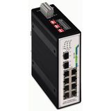 Industrial-Switch 8-port 100Base-TX 2 Slots 100Base-FX black