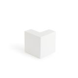 MKS AE1625 rws  Outer corner, MKS, for channel 16x25, pure white Polycarbonate/Acrylonitrile butadiene styrene