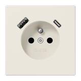 Socket fren/belg with USB type AC LS1520F-15CA