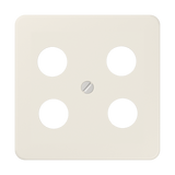 Centre plate for 4-hole SAT-TV socket 561-4SAT1