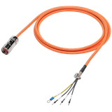 Power cable pre-assembled 4x 1.5, for motor S-1FL6 HI 400 V with V70/V90 frame size AA and MOTION-CONNECT 300 No UL for connector