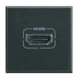 HDMI preconnected socket Axolute 2 modules anthracite
