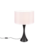 Sabia table lamp 62 cm E27 matt black/white