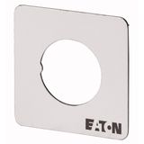 Front plate, For use with T5B, T5, P3, 84 x 84 (for frame 88 x 88) mm, Blank, can be engraved