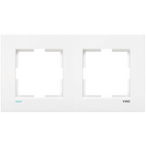 Karre Clean Accessory White Two Gang Frame