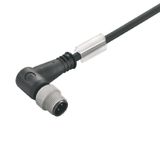 Sensor-actuator Cable (assembled), One end without connector, M12, Num