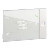 Thermosat with touch screen for hotel Ux One surface-mounted 24V with Do not disturb and Room cleaning services - black