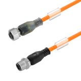 Sensor-actuator Cable (assembled), M12 / M12, Number of poles: 4, Cabl