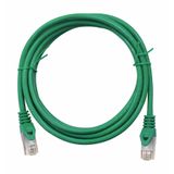 Patchcord RJ45 shielded, Cat.5e, PVC, green, 7.0m