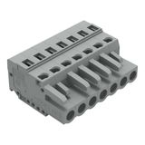 1-conductor female connector CAGE CLAMP® 2.5 mm² gray